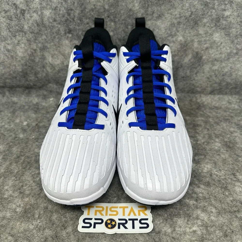 Nike Alpha Menace Strong Football Cleats Mens 11 White Royal Blue II5139-101
